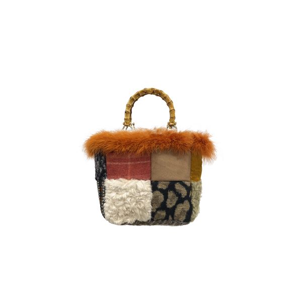 TOTE RECYCLE PATCHWORK MARABOU